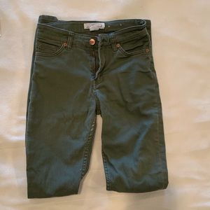 Green Mid-Rise Jeans